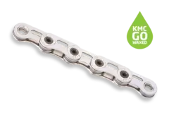 KMC X12SL Flat Go Waxed Kjede Sølv 12/13-Delt, 126 ledd, 5.2mm