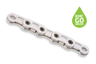 KMC X12SL Flat Go Waxed Kjede Sølv 12/13-Delt, 126 ledd, 5.2mm