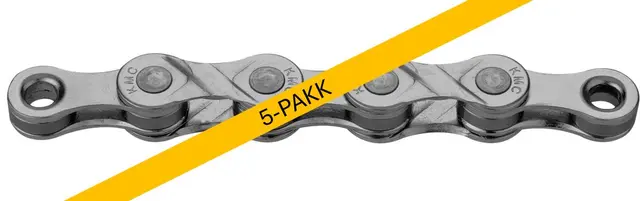 KMC e8 EPT El-Sykkel Kjede Sølv 5pk 5-8-Delt, 5x130 ledd, 7.3mm, Rustfritt 