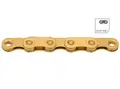 KMC X12 Flat Ti-N Go Waxed Kjede Gull 12/13-Delt, 126 ledd, 5.2mm