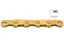 KMC X12 Flat Ti-N Go Waxed Kjede Gull 12/13-Delt, 126 ledd, 5.2mm