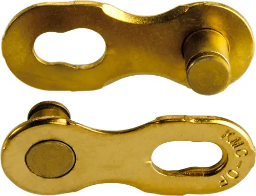 KMC MissingLink 12NR Ti-N Kjedelås Gull 12-Delt, 2-pack, 5.2mm 