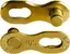 KMC MissingLink 10R Ti-N Kjedelås Gull 10-Delt, 2-pack, 5.88mm