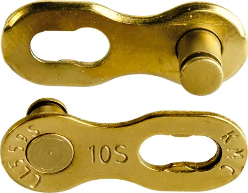 KMC MissingLink 10R Ti-N Kjedelås Gull 10-Delt, 2-pack, 5.88mm 