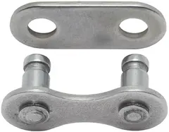 KMC Snap-On Narrow EPT Sølv Kjedelås Single, 2-pack, 1/2" x 3/32", Rustfritt