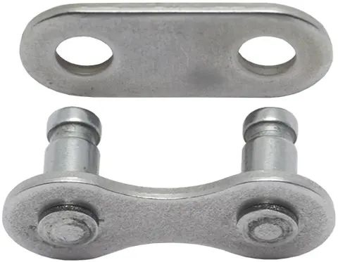 KMC Snap-On Narrow EPT Sølv Kjedelås Single, 2-pack, 1/2" x 3/32", Rustfritt