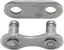 KMC Snap-On Narrow EPT Sølv Kjedelås Single, 2-pack, 1/2" x 3/32", Rustfritt