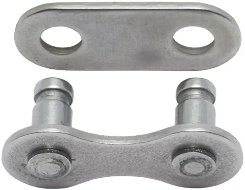 KMC Snap-On Narrow EPT Sølv Kjedelås Single, 2-pack, 1/2" x 3/32", Rustfritt 