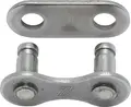 KMC Snap-On Wide EPT Sølv Kjedelås Single, 2-pack, 1/2" x 1/8", Rustfritt