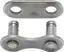 KMC Snap-On Wide EPT Sølv Kjedelås Single, 2-pack, 1/2" x 1/8", Rustfritt
