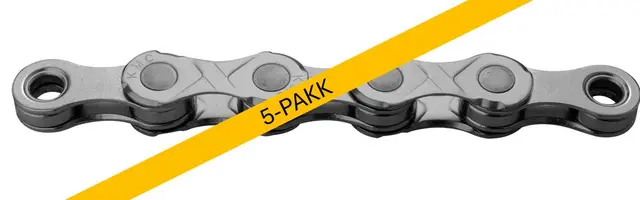 KMC e10 EPT El-Sykkel Kjede Sølv 5pk 10-Delt, 5x136 ledd, 5.88mm, Rustfritt 