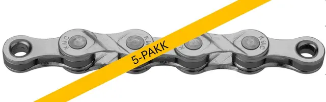 KMC e9 EPT El-Sykkel Kjede Sølv 5pk 9-Delt, 5x136 ledd, 6.6mm 