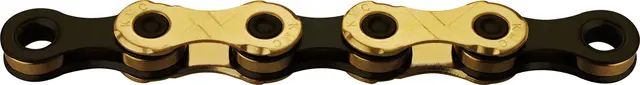 KMC X12 Ti-N Kjede Gull/Sort 12-Delt, 126 ledd, 5.2mm 