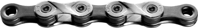 KMC X9 Kjede Sølv/Grå 9-Delt, 122 ledd, 6.6mm 