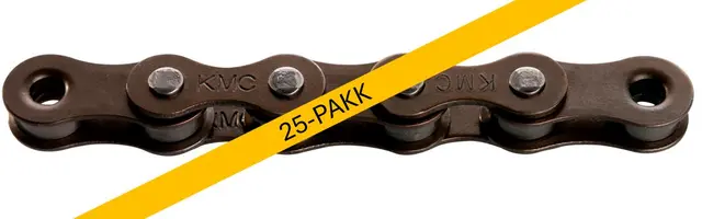 KMC Z1 Wide Kjede Brun Single, 25x112 ledd, 1/2" x 1/8" 