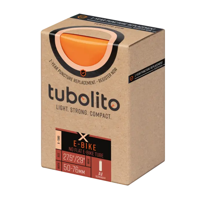 Tubolito X-Tubo Bil E-MTB 27/29" Slange 2.0-3.0", TPU,sort 40mm ventil,160g 