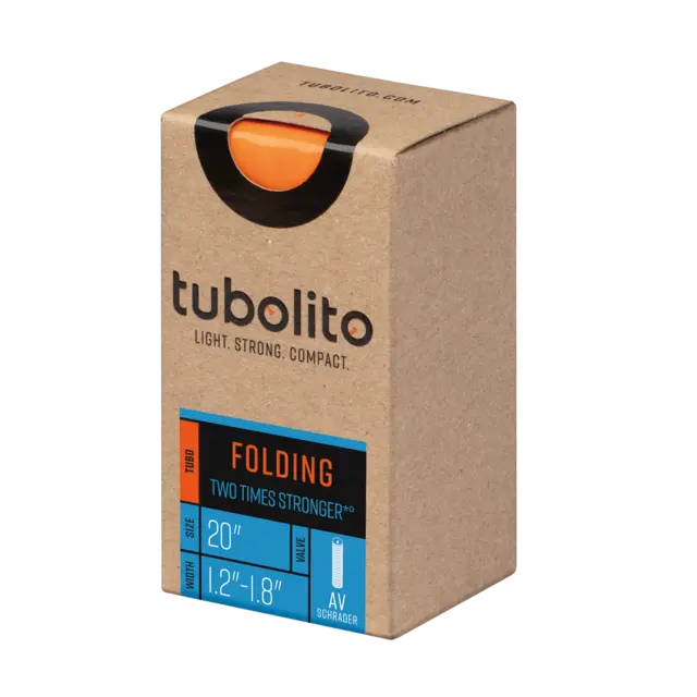 Tubolito Tubo Bil Folding 20" Slange 1.2/1.8",TPU,oransje 40mm ventil,53g 