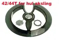 Flinger Kjedering 42T/44T Sort, plast, for hul aksling