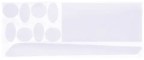 BBB ClearSkin BBP-57 Rammebeskytter Gummi Tape, Klar, 9 deler