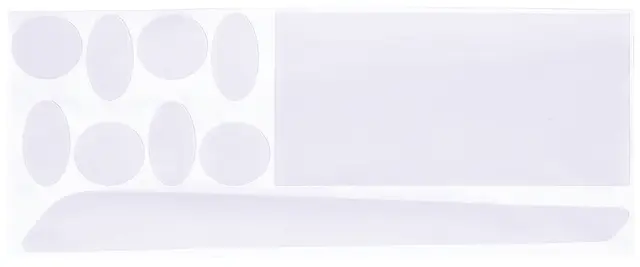 BBB ClearSkin BBP-57 Rammebeskytter Gummi Tape, Klar, 9 deler 