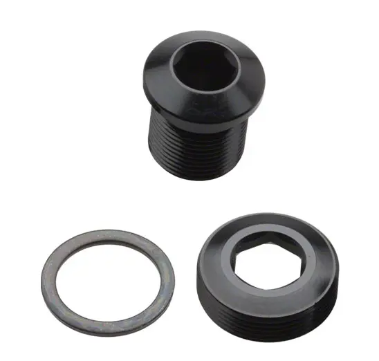 Race Face M14 EXI QR Krankbolt M14 x 15mm, alu, inkl. QR deksel/skive 