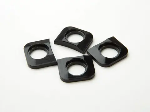 Race Face Chainring Tab Spacere Sett m/4stk, alu, sort