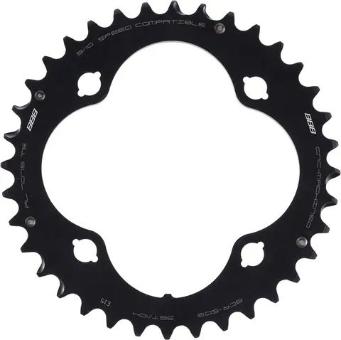 BBB MTBgear BCR-50S Krankdrev 104 BCD/4-arm, 9/10-delt, Alu