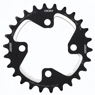 BBB MTBgear BCR-46S Krankdrev 28T 64 BCD/4-arm, 2x10-delt, alu