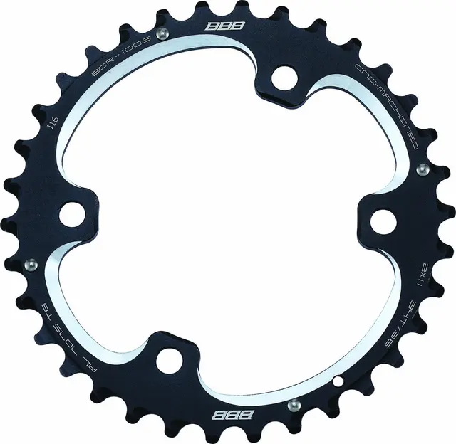 BBB MTBgear BCR-100S Krankdrev 96 BCD/4-arm, 2x11-delt, Alu 