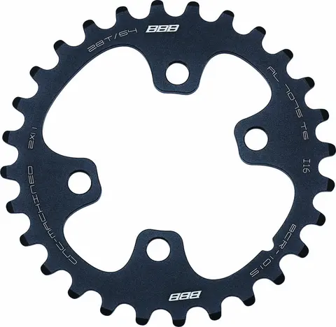 BBB MTBgear BCR-101S Krankdrev 64 BCD/4-arm, 2x11-delt, Alu