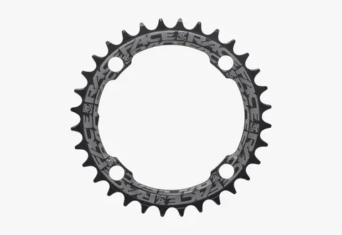 Race Face Krankdrev Sort 104 BCD/4-arm, 9/12-delt,Narrow/Wide,Alu