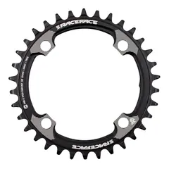 Race Face Krankdrev Sort 104 BCD/4-arm, 12-delt, Narrow/Wide, Alu