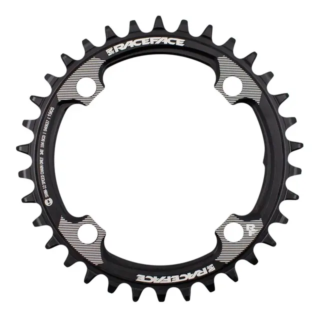 Race Face Krankdrev Sort 104 BCD/4-arm, 12-delt, Narrow/Wide, Alu 
