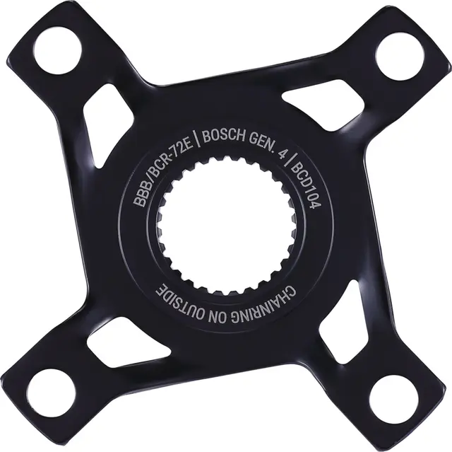 BBB Bosch E-BikeMount BCR-72E Spider Gen 4, 104-BSD, 4-arm, Single 