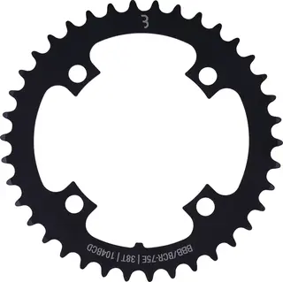 BBB E-BikeGear BCR-75E Krankdrev 38T, 104BCD/4-arm, 1/2x3/32",stål