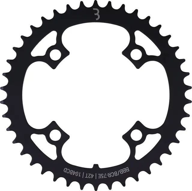 BBB E-BikeGear BCR-75E Krankdrev 42T, 104BCD/4-arm, 1/2x3/32",stål 