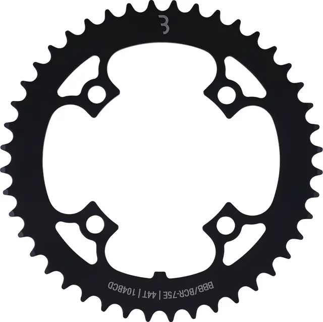 BBB E-BikeGear BCR-75E Krankdrev 44T, 104BCD/4-arm, 1/2x3/32",stål 