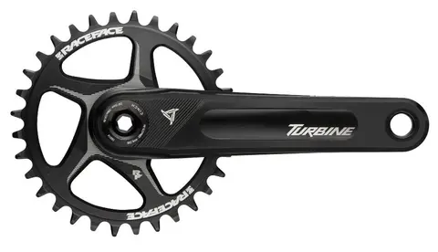 Race Face Turbine Krankarmer Sort, RF136/143, u/drev, Alu, 515g
