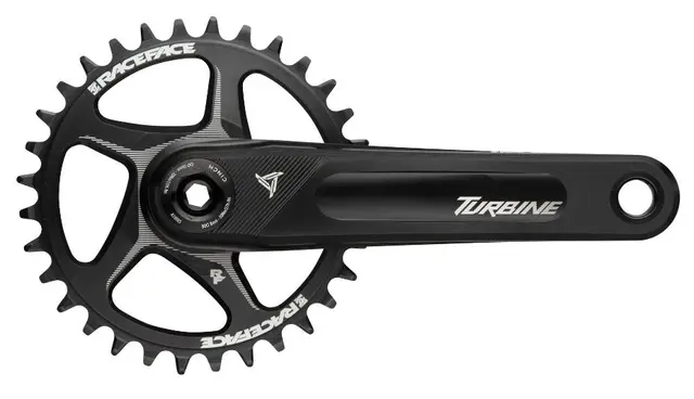 Race Face Turbine Krankarmer Sort, RF136/143, u/drev, Alu, 515g 
