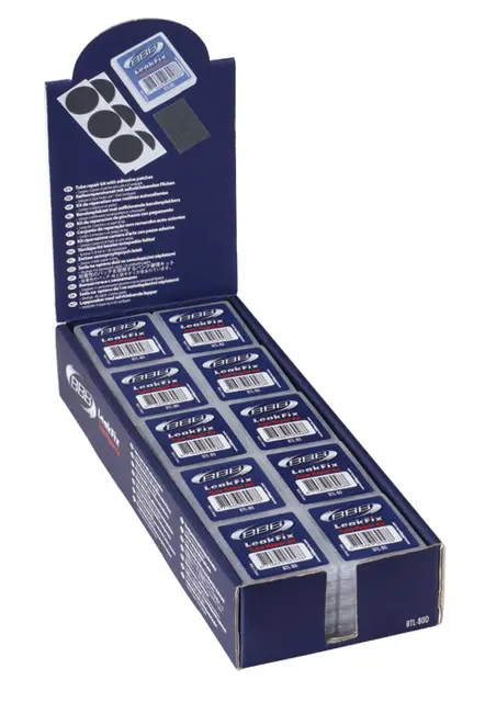 BBB LeakFix BTL-80D Lappesaker Display 50 Stk, Selvklebende 