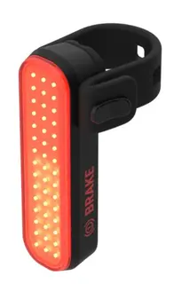BBB SignalBrake BLS-256i Baklykt 50+50 lumen, Bremselys, USB-C, Sort