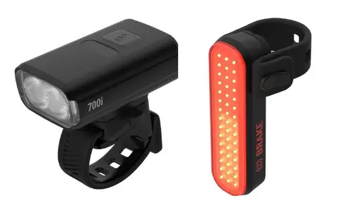 BBB NanoStrike 700iC BLS-266i Lyktesett 700+20 Lumens, ink Signal BLS-255 Bak
