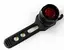 YD Ruby Diamond LED Baklykt Sort Alu, ink. batterier, vinklet feste, 26gr
