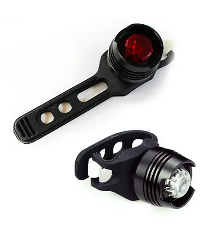 YD Ruby Diamond LED Lyktesett Sort Alu, ink. batterier, 52 gr