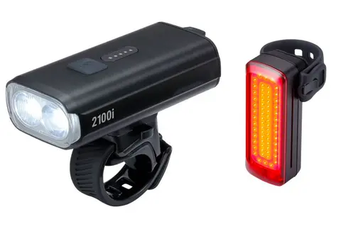 BBB StrikeDuo 2100iC+ BLS-277i Lyktesett 2100+250 lumens,Signal Pro BLS-168 Bak