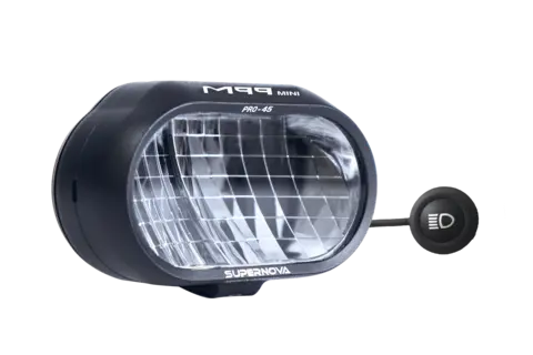 Supernova M99 Mini Pro45 Frontlykt 1 300L, 12V, Sort, Remote, 123g