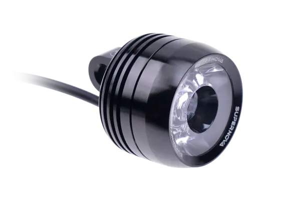 Supernova Mini 2 Frontlykt 235L, 5-21V, Sort, 40g 