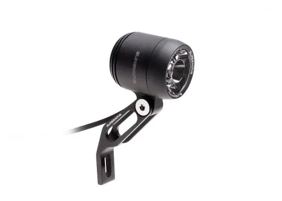 Supernova V521s STD Frontlykt 235L, 5-21V, Sort, 90g, gaffel feste 