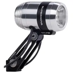 Supernova E3 Pro 2 Frontlykt 205L, Dynamo, Sølv, 110g