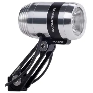 Supernova E3 Pro 2 Frontlykt 205L, Dynamo, Sølv, 110g